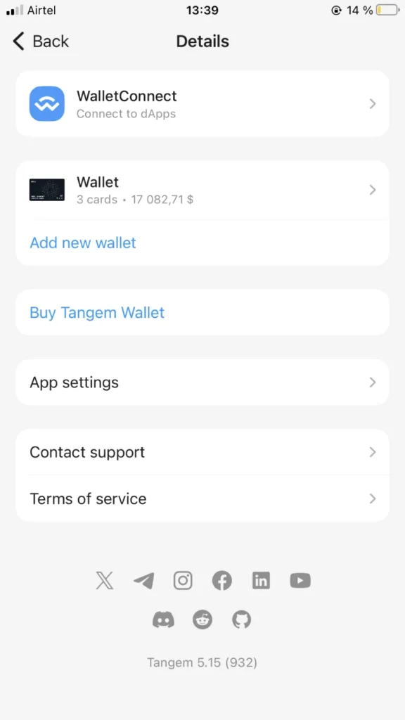 اضافه کردن توکنهای سفارشی به برنامه Tangem 2 IMG 2844 1d5c9257da