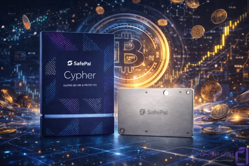محافظ فلزی عبارات بازیابی سیف پل سافایر | SafePal Cypher 1 جعبه SafePal Cypher