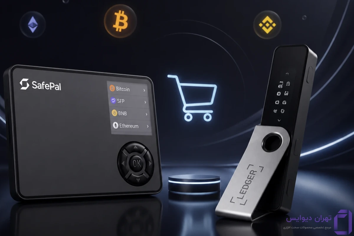 مقایسه سیف پل s1 و لجر نانو اس پلاس 1 مقایسه Safepal S1 و Ledger nano S Plus