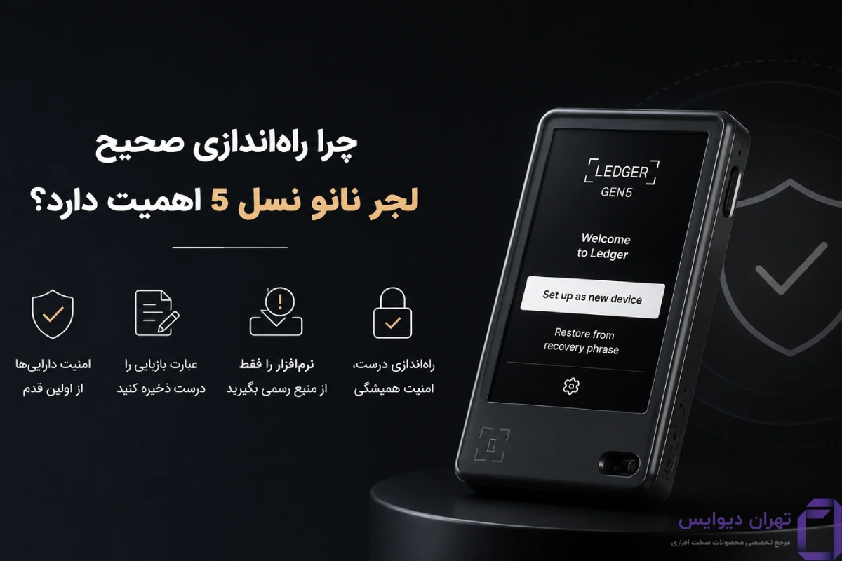 نصب و راه اندازی لجر نانو نسل 5؛ آموزش کامل راهاندازی اولیه و نکات امنیتی 8 راهاندازی صحیح لجر نانو نسل 5