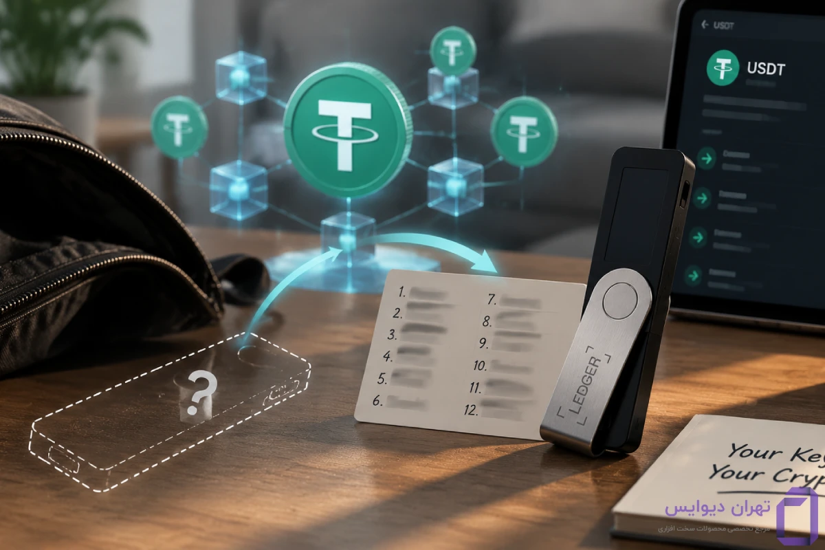 خرید تتر روی کیف پول سخت افزاری 13 اگر کیف پول سخت افزاری گم شود، تترها چه میشوند؟